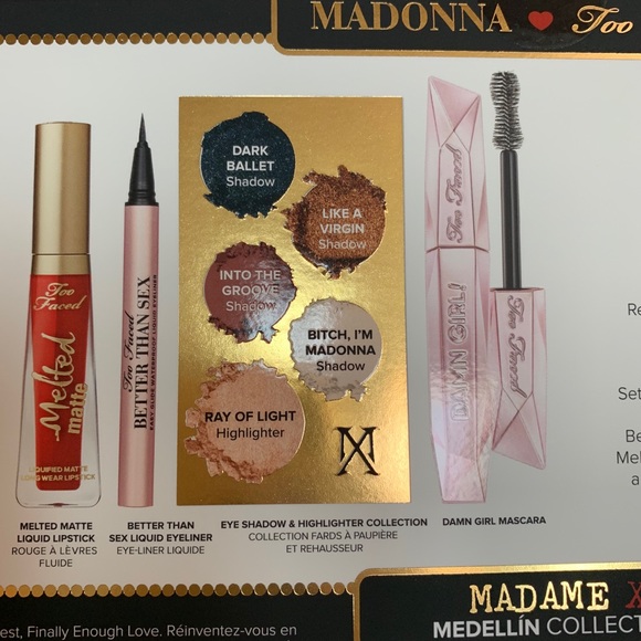 TOO FACED MADONNA MADAME X MEDELLIN COLLECTION NIB - Picture 6 of 8